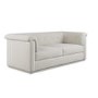 Cream Chenille 3 Seater Sofa - Caleb