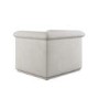 Cream Chenille Armchair - Caleb 