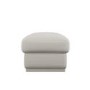 Cream Chenille Ottoman Storage Foostool - Caleb 