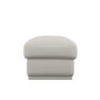 Cream Chenille Ottoman Storage Foostool - Caleb 