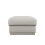 Cream Chenille Ottoman Storage Foostool - Caleb 