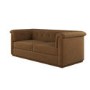 Brown Chenille 3 Seater Sofa - Caleb 