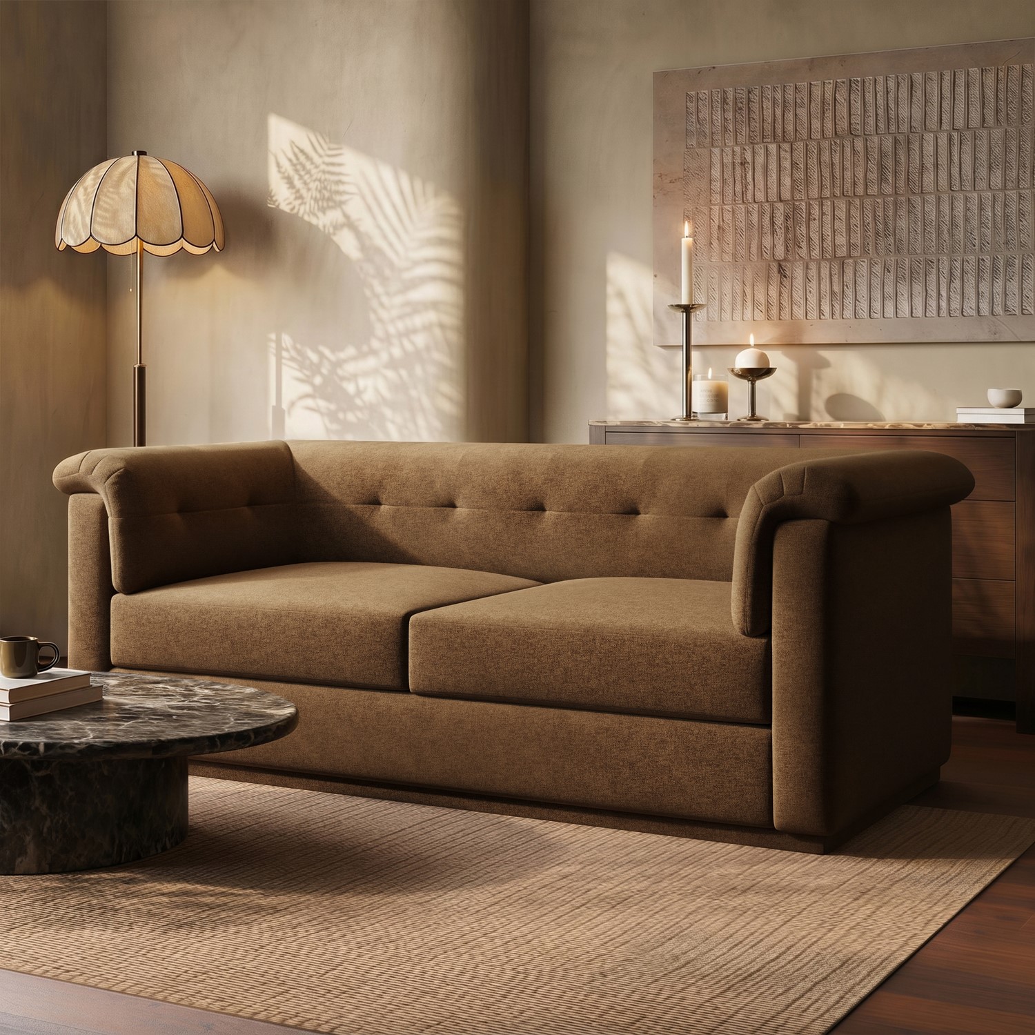 Chenille 3 Seater Sofa