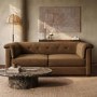 Brown Chenille 3 Seater Sofa - Caleb 