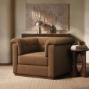 CBB005 Brown Chenille Armchair - Caleb 