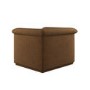 Brown Chenille Armchair - Caleb 
