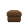 Brown Chenille Ottoman Storage Footstool - Caleb 