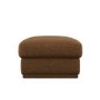 Brown Chenille Ottoman Storage Footstool - Caleb 