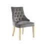 Pair of Camberwell Brushed Grey Velvet Chairs