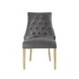 Pair of Camberwell Brushed Grey Velvet Chairs