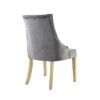 Pair of Camberwell Brushed Grey Velvet Chairs