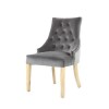 Pair of Camberwell Brushed Grey Velvet Chairs