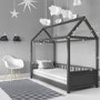 GRADE A1 - Coco House Bed Frame in Anthracite Grey