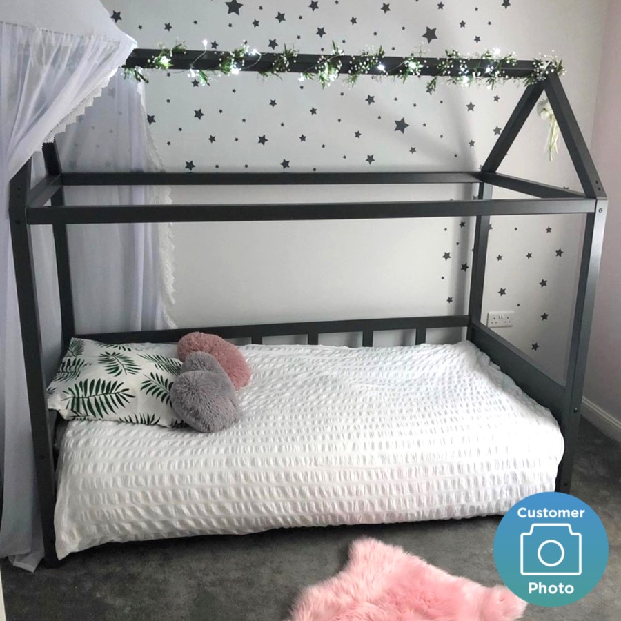 GRADE A2 - Coco House Bed Frame in Anthracite Grey