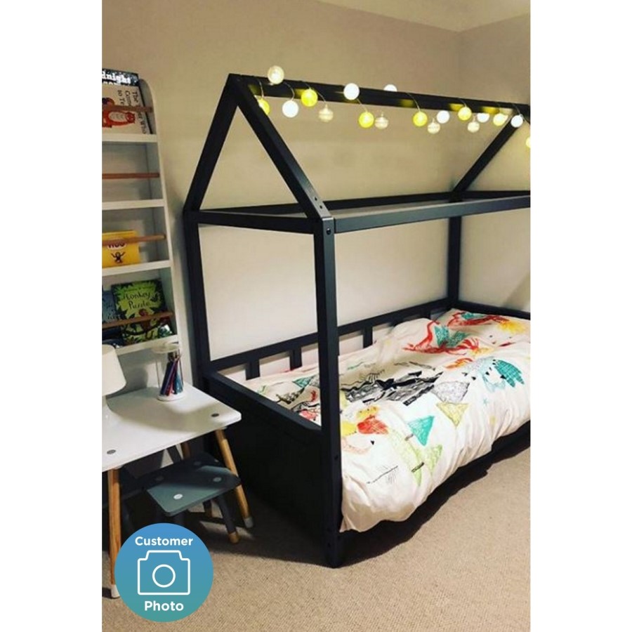 GRADE A1 - Coco House Bed Frame in Anthracite Grey