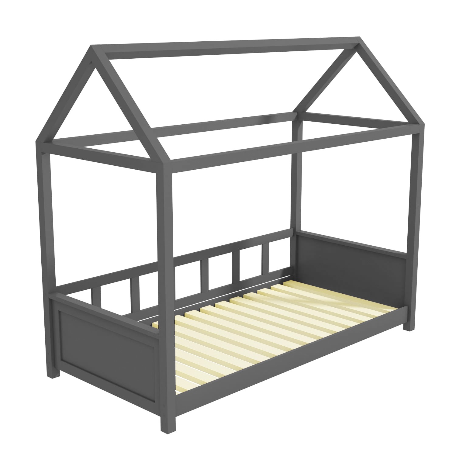 GRADE A1 - Coco House Bed Frame in Anthracite Grey - Furniture123