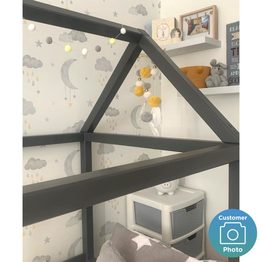 GRADE A2 - Coco House Bed Frame in Anthracite Grey