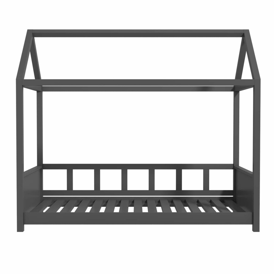 GRADE A2 - Coco Kids House Bed Frame in Anthracite Grey