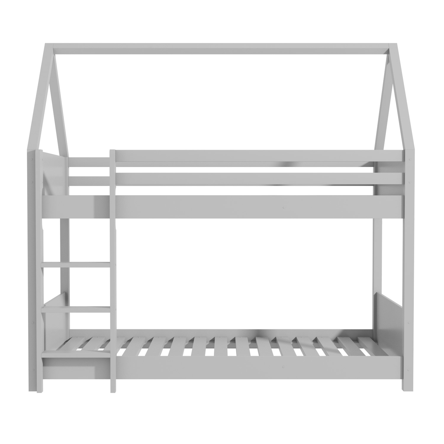 Grey Wooden House Bunk Bed Coco Furniture123