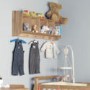 Baumhaus Amelie Oak Wall Shelf with Hanging Pegs