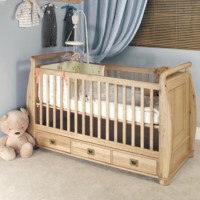 Baumhaus Amelie Oak Cot-Bed with Three Drawers