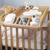 Baumhaus Amelie Oak Cot-Top Baby Changer