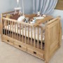 Baumhaus Amelie Oak Cot-Top Baby Changer