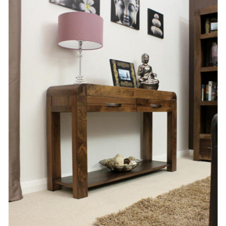 Baumhaus Shiro Walnut Console Table