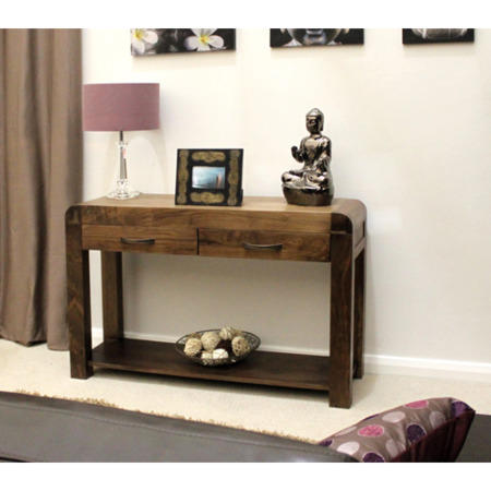 Baumhaus Shiro Walnut Console Table