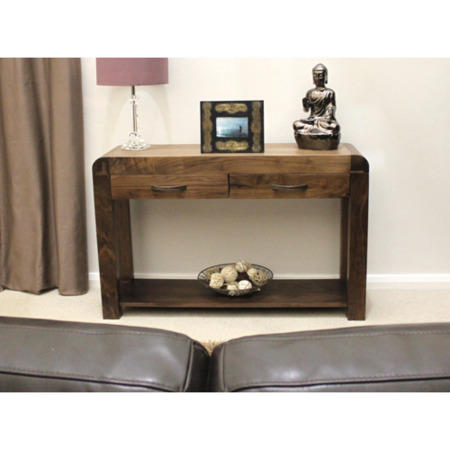Baumhaus Shiro Walnut Console Table