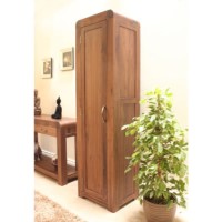 Baumhaus Shiro Walnut Tall Shoe Storage Cupboard - 14 Pairs