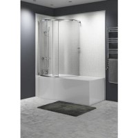 Right hand orbital curved bath screen