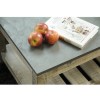 Signature North Brooklyn Distressed Coffee Table with Faux Concrete Table Top 