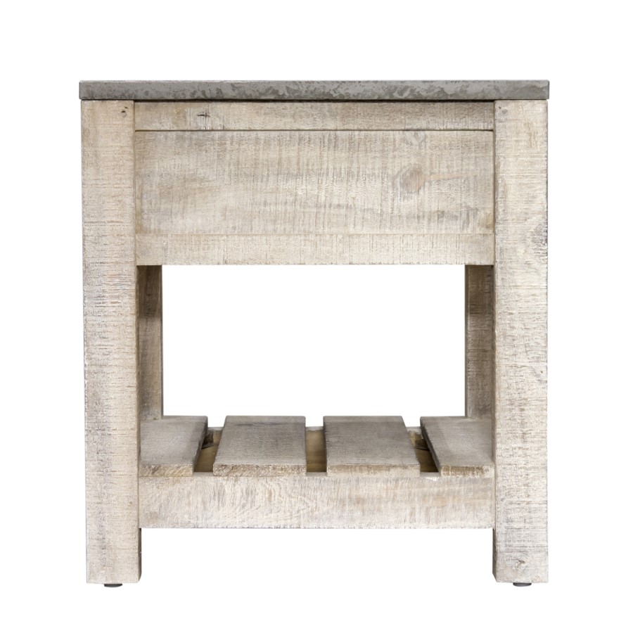 Signature North Brooklyn Concrete Top Lamp Table