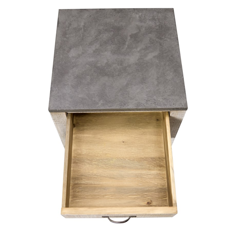 Signature North Brooklyn Concrete Top Lamp Table