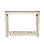 Signature North Brooklyn Distressed Console Table with Faux Concrete Top