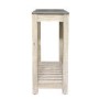 Signature North Brooklyn Distressed Console Table with Faux Concrete Top