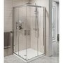 Corner Entry Shower Screen Enclosure 900mm x 900mm - 6mm Glass - Claritas Range