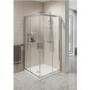 Corner Entry Shower Screen Enclosure 900mm x 900mm - 6mm Glass - Claritas Range
