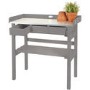 Grey Garden Potting Table with Storage Drawers