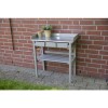 Grey Garden Potting Table with Storage Drawers