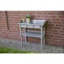 Grey Garden Potting Table with Storage Drawers