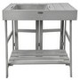 Grey Garden Potting Table