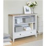 Signature Grey 2 Drawer Low Bookcase