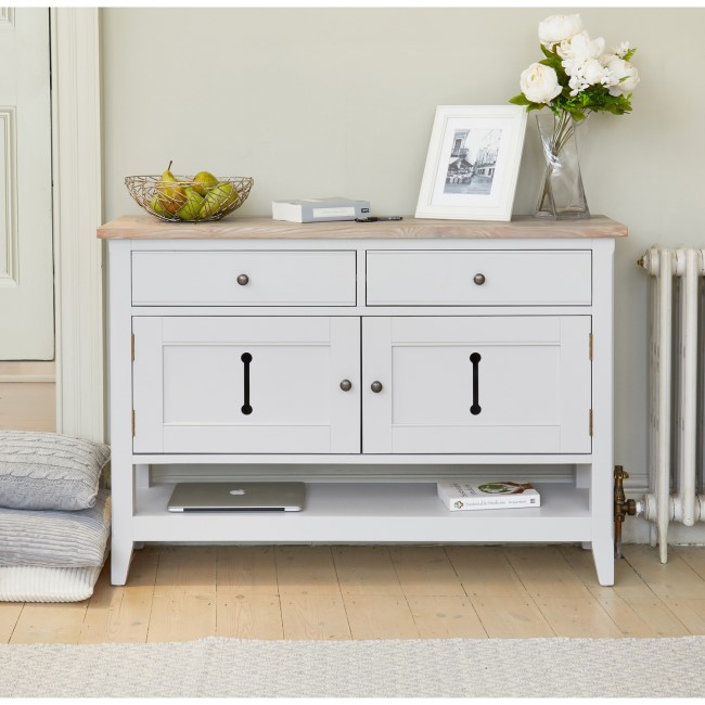Signature Grey Small Sideboard / Hall Console Shoe Storage Table