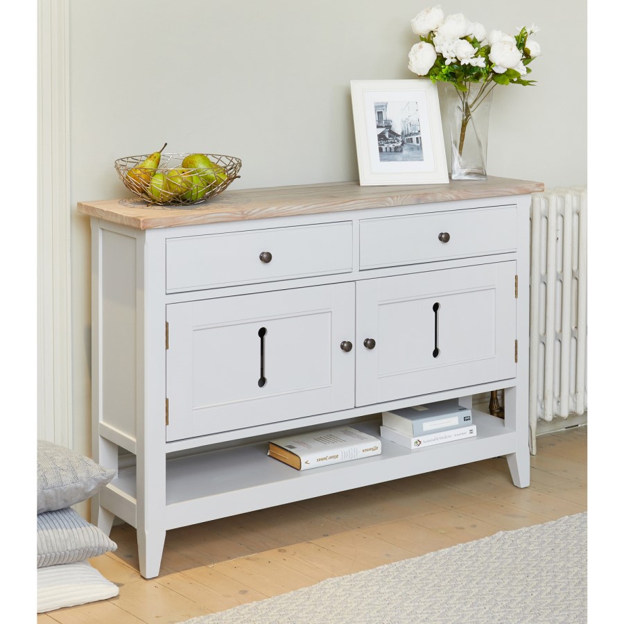 Signature Grey Small Sideboard / Hall Console Shoe Storage Table
