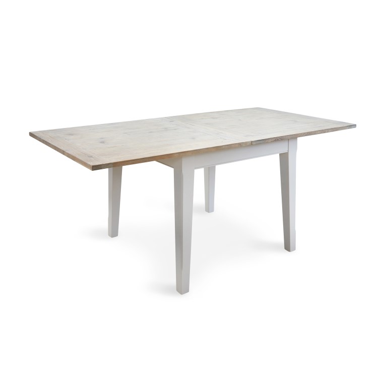 Signature Grey Solid Wood Square Extending Dining Table