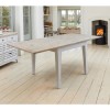 Signature Grey Solid Wood Square Extending Dining Table