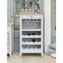 Signature Grey  Wine Rack and Glass Storage Cabinet