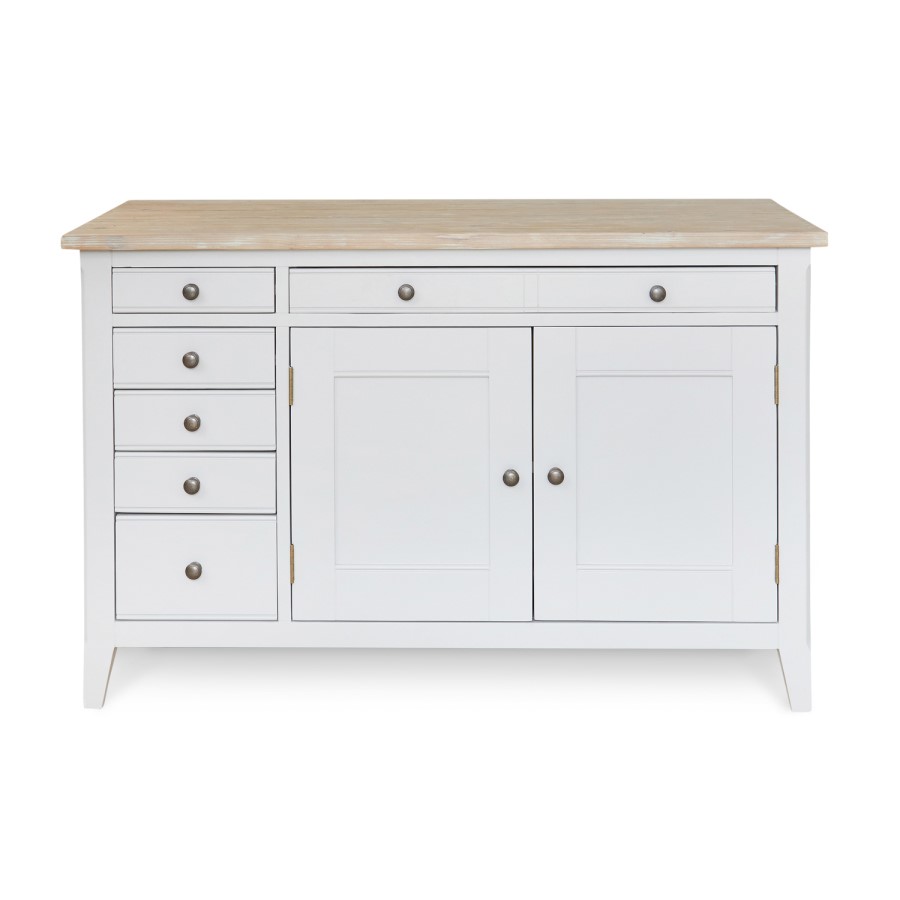 Signature Grey Solid Wood Hidden Home Office Desk